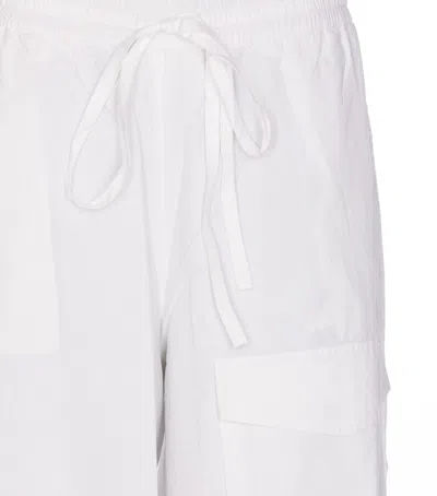 Shop Essentiel Antwerp Fopy Cargo Pants In White