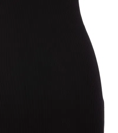 Shop Amiri Vertical  Midi Dress In Black