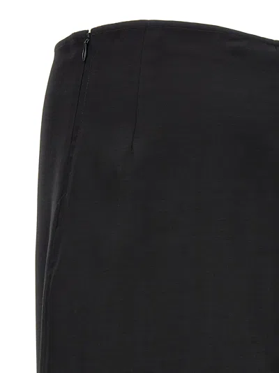 Shop Fabiana Filippi Maxi Skirt In Black