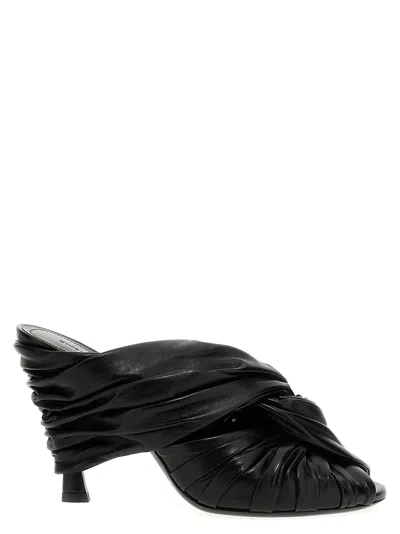 Shop Givenchy Twist Sandals In Black