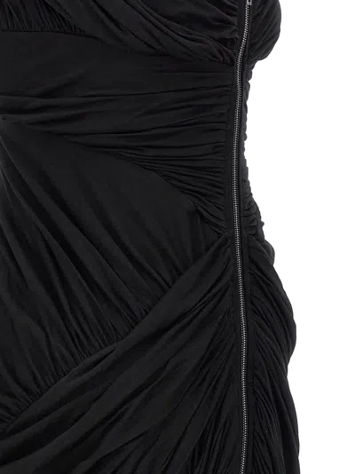 Shop Rick Owens Lido Draped Maxi Dress In Black