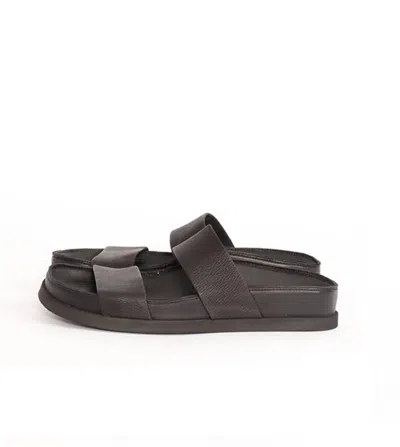 Shop Lofina Women's 2 Stretch Strap Sandal In Black In Grey