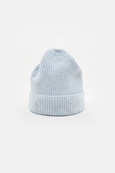 Shop Closed Knitted Hat In Blue Water