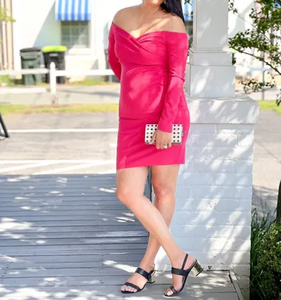 Shop Gilli Sharpay Dress In Neon Pink