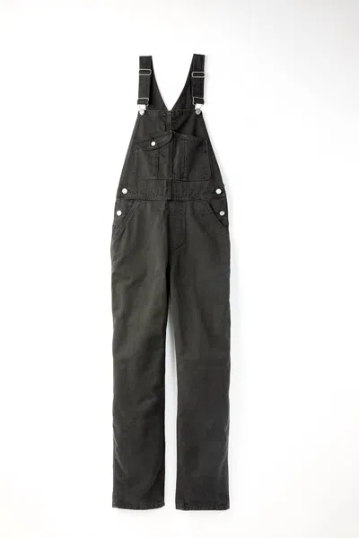 Shop Outerknown Voyage Overalls In Pitch Black In Grey