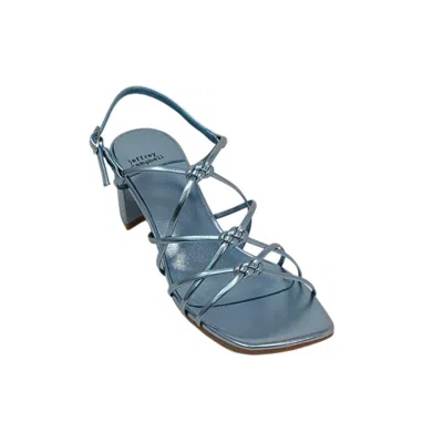 Shop Jeffrey Campbell Women's Socialize Sandal In Light Blue Metallic