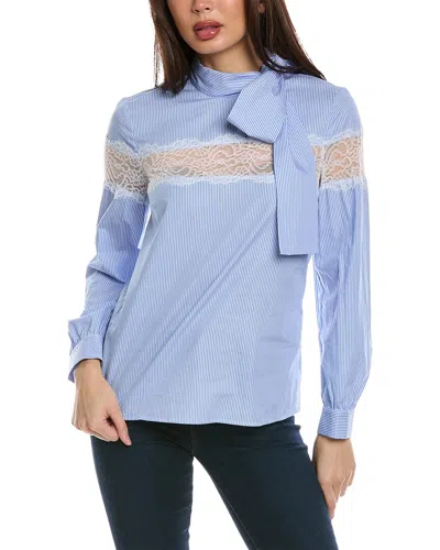 Shop Red Valentino Shirt In Blue