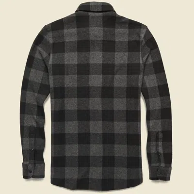Shop Faherty Legend Sweater Shirt In Charcoal Black Buffalo In Multi