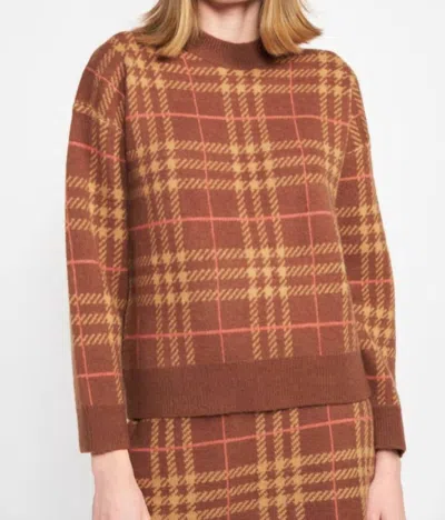 Shop En Saison Brontë Sweater Pullover In Taupe In Brown