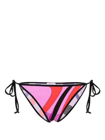 Shop Pucci Lycra Bikini Bottoms In Violet