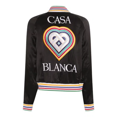 Shop Casablanca Jackets In Black/multi