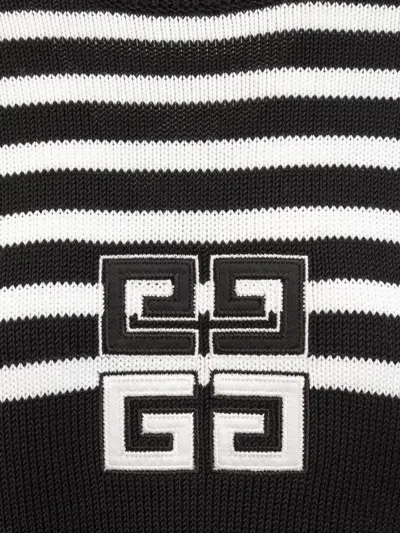 Shop Givenchy Pullover With Striped Pattern And 4g Logo In Black