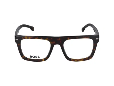 Shop Hugo Boss Eyeglasses In Havana