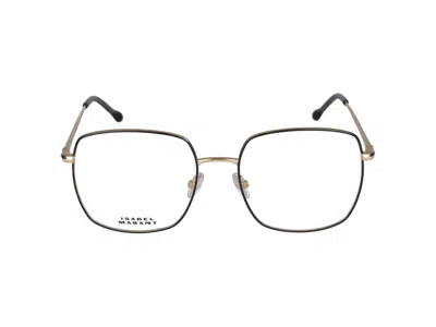 Shop Isabel Marant Eyeglasses In Black Gold