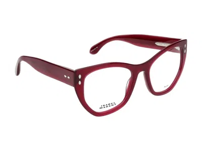 Shop Isabel Marant Eyeglasses In Burgundy