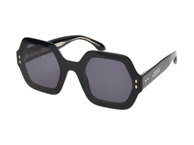 Shop Isabel Marant Sunglasses In Black Gold