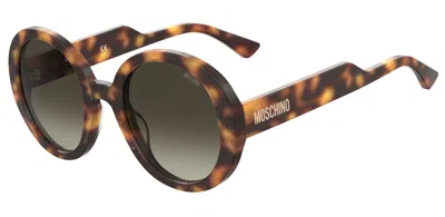 Shop Moschino Sunglasses In Havana 2