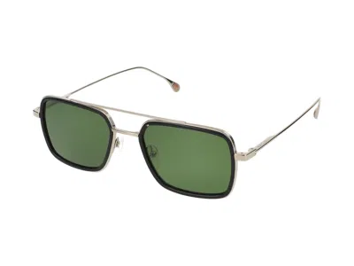 Shop Paul Smith Sunglasses In Gold/black/green