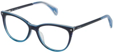 Shop Police Eyeglasses In Azure Fading To Dark Blue