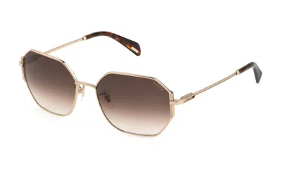 Shop Police Sunglasses In Shiny Rose Gold