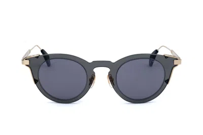 Shop Police Sunglasses In Shiny Grey Gold