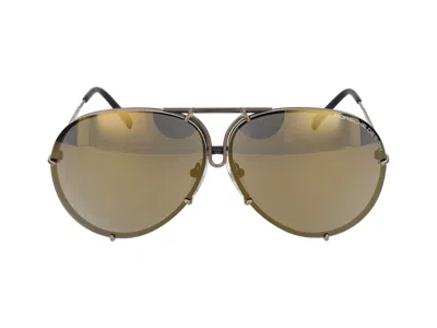 Shop Porsche Design Sunglasses In Copper