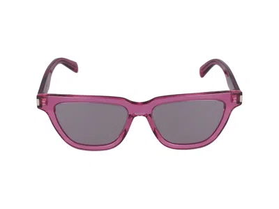 Shop Saint Laurent Sunglasses In Pink Pink Violet