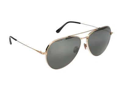 Shop Tom Ford Sunglasses In Polished Rosé Gold/smoke