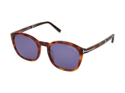 Shop Tom Ford Sunglasses In Havana Blonde/blue