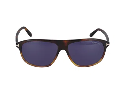 Shop Tom Ford Sunglasses In Havana/blue