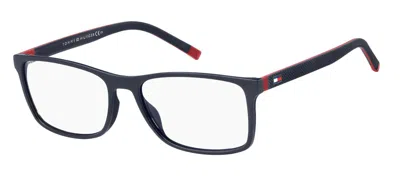 Shop Tommy Hilfiger Eyeglasses In Matte Blue