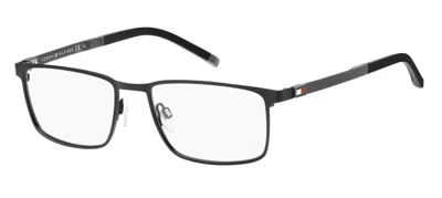 Shop Tommy Hilfiger Eyeglasses In Matte Black