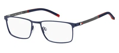 Shop Tommy Hilfiger Eyeglasses In Matte Blue