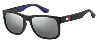Shop Tommy Hilfiger Sunglasses In Black Blue