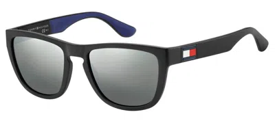 Shop Tommy Hilfiger Sunglasses In Matte Black