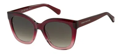Shop Tommy Hilfiger Sunglasses In Red