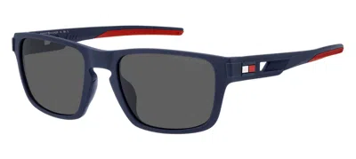 Shop Tommy Hilfiger Sunglasses In Matte Blue