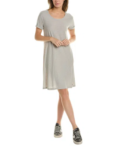 Shop James Perse T-shirt Dress In Grey