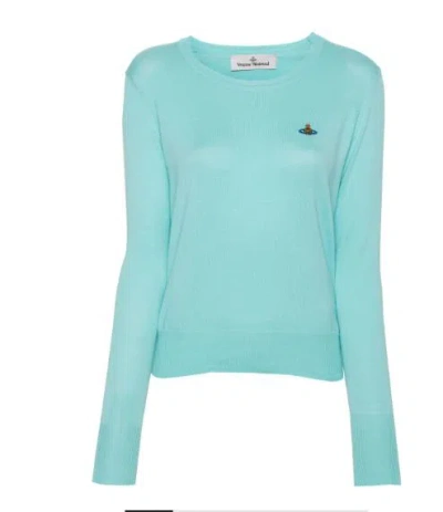 Shop Vivienne Westwood Sweaters In Aqua