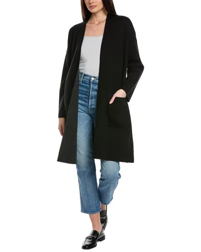 Shop Eileen Fisher Wool-blend Cardigan In Black