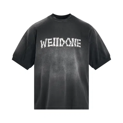 Shop We11 Done Washed Ribbed Logo T-shirt