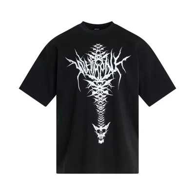 Shop We11 Done Spine Skull Print T-shirt