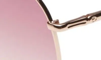 Shop Longchamp Classic 59mm Gradient Aviator Sunglasses In Rose Gold/ Rose Gradient