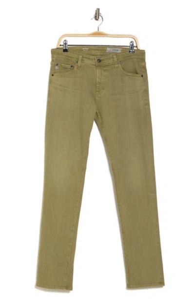 Shop Ag Tellis Modern Slim Twill Pants In 7 Years Sulfur Olivewood