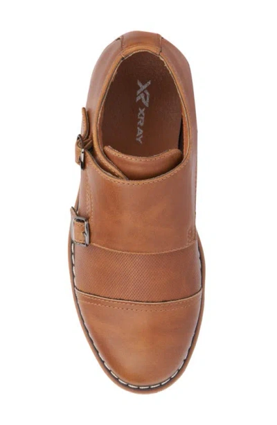 Shop X-ray Kids' Michael Double Monk Strap Loafer In Cognac