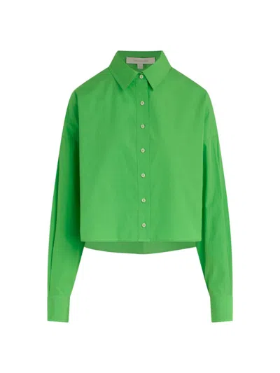 Shop Favorite Daughter Women's The Crop Ex-boyfriend Shirt In Lime