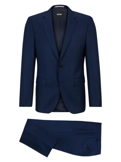 Shop Hugo Boss Men's Slim-fit Suit In Dark Blue