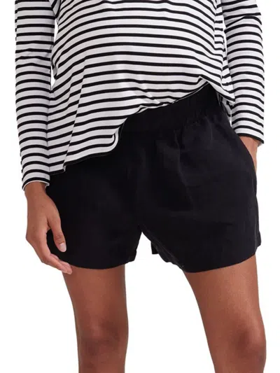 Shop Hatch Women's The Asher Under The Bump Maternity Short In Black