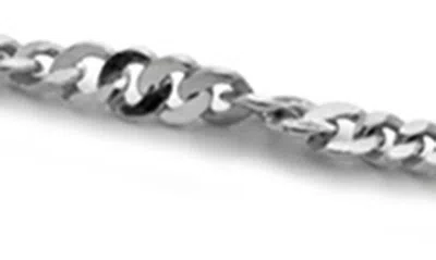 Shop Monica Vinader Twisted Station Chain Choker Necklace In Sterling Silver