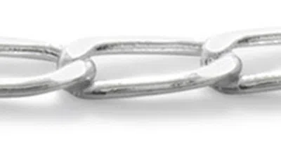 Shop Monica Vinader Oval Link Chain Bracelet In Sterling Silver